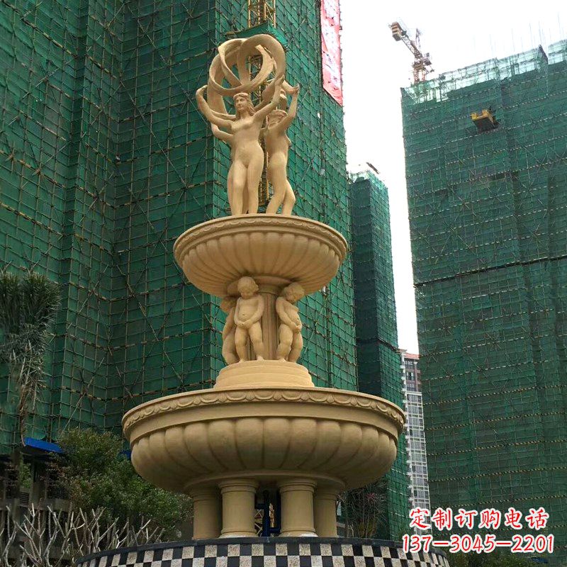 大同小区大型欧式人物景观喷泉
