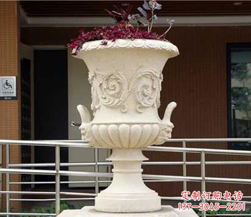 大同小区花盆景观石雕