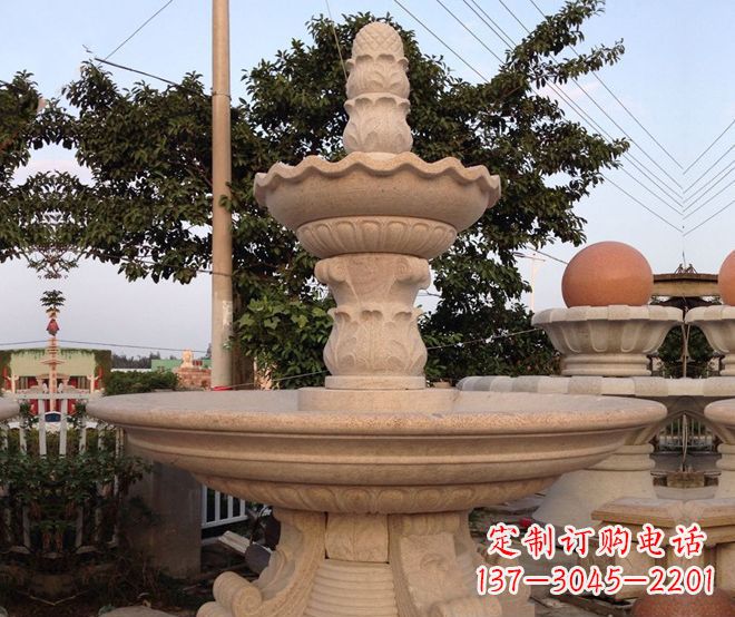 大同小区景观大型喷泉石雕 (4)