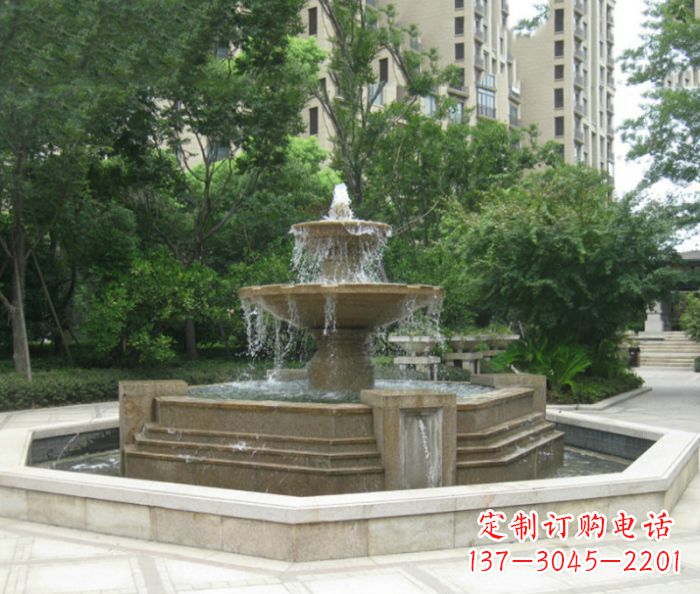 大同小区景观大型喷泉石雕 (7)