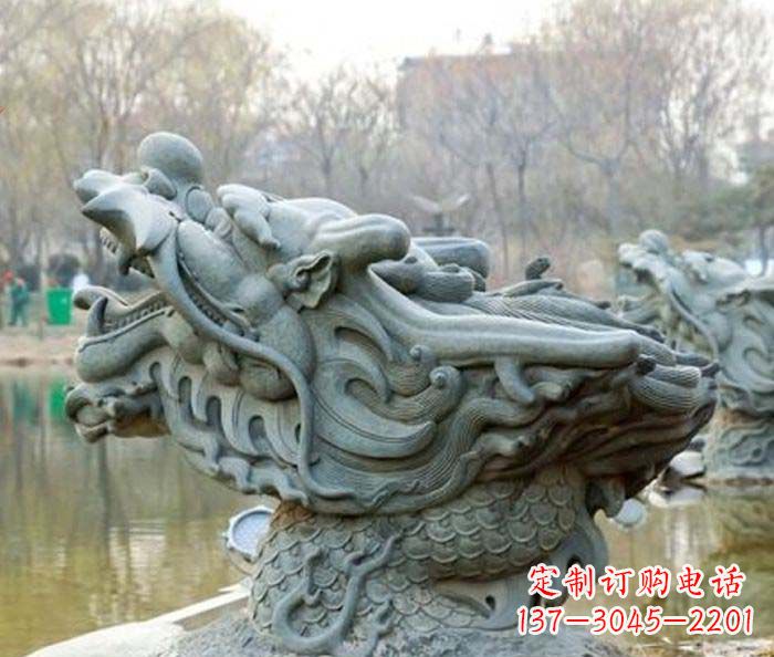 大同小区景观龙头喷泉石雕