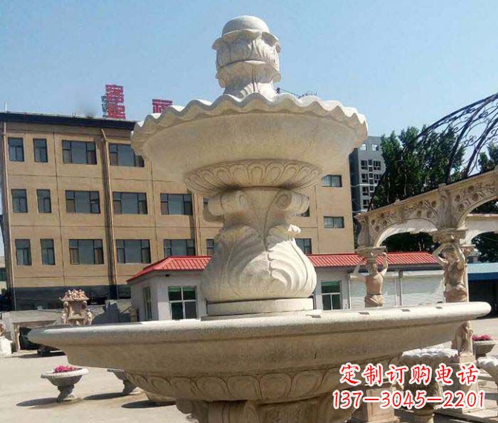 大同小区景观砂岩大型喷泉石雕