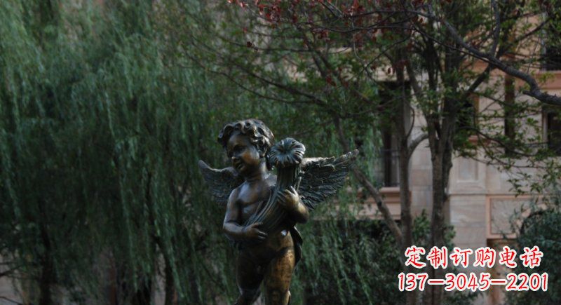 大同小区欧式小男孩人物铜雕