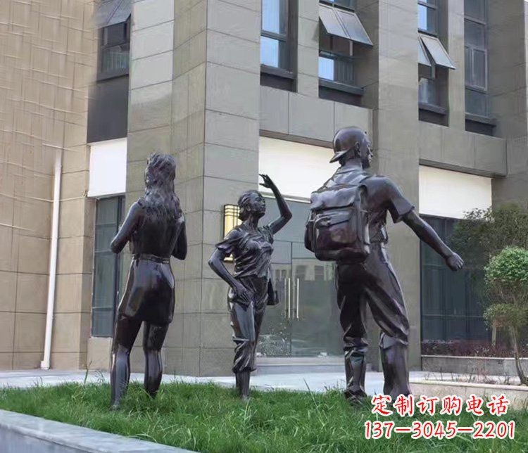 大同小区铜雕美女人物雕塑