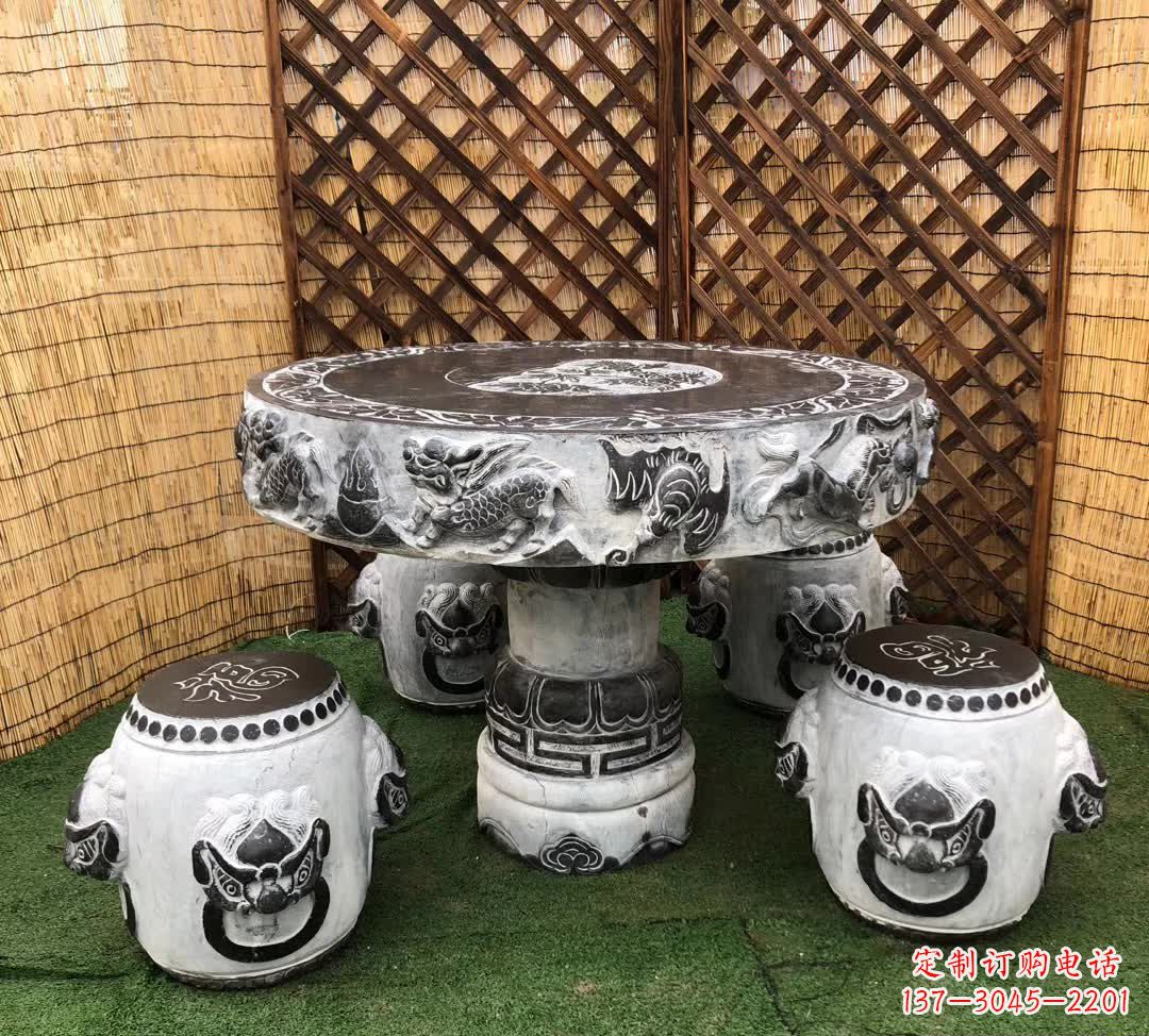 大同小区休闲创意石桌凳