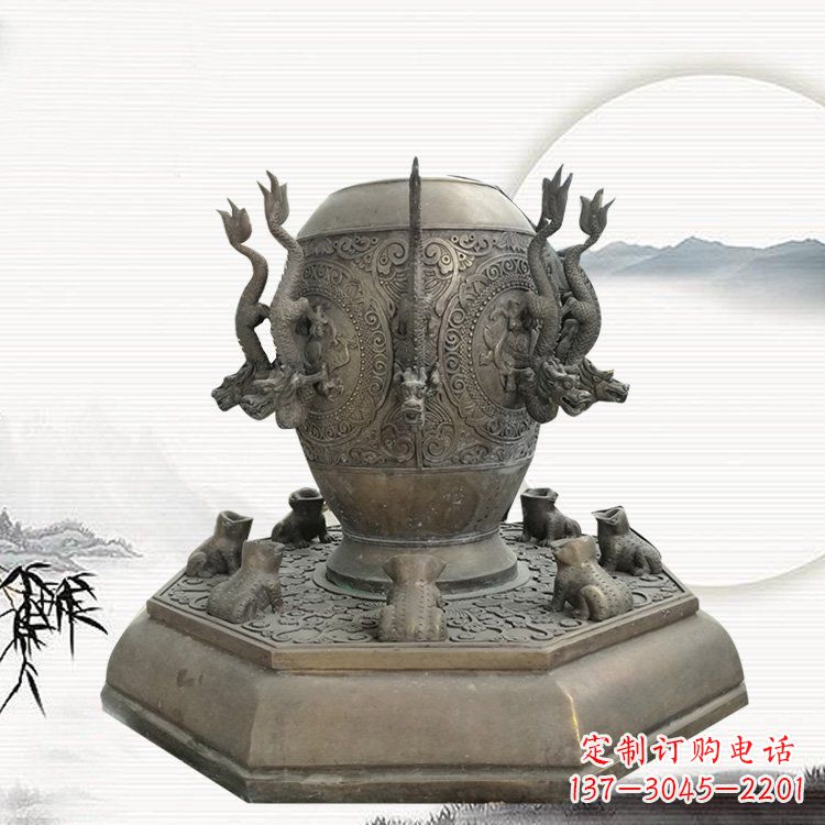 大同校园地动仪铜雕