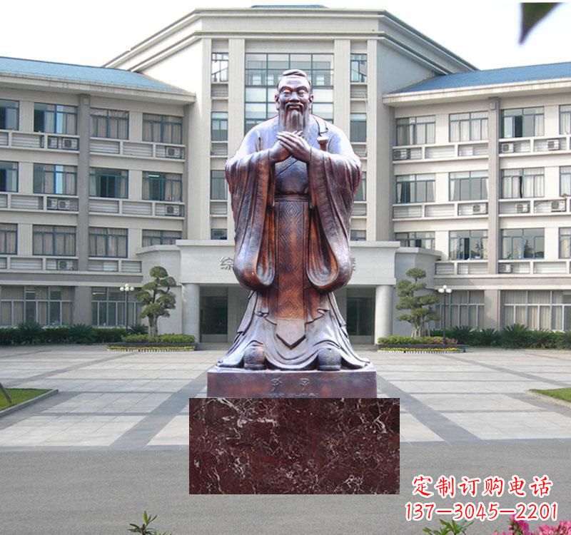 大同校园雕塑孔子 (2)