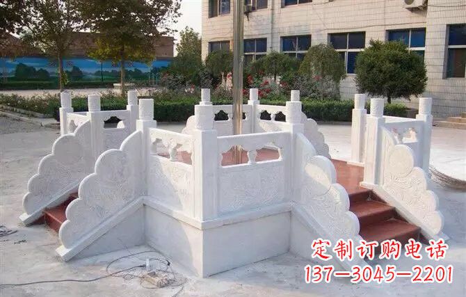大同校园汉白玉升旗台