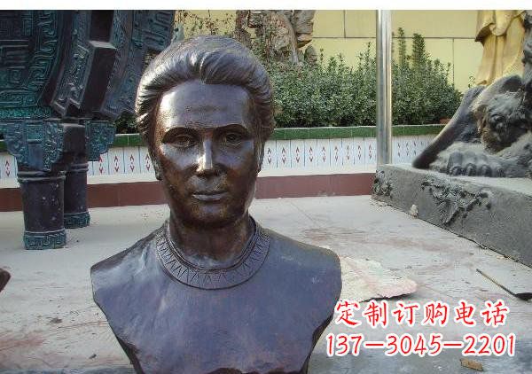 大同校园居里夫头像铜雕