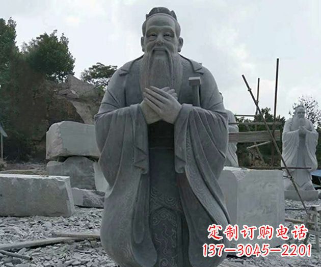 大同校园孔子人物石雕