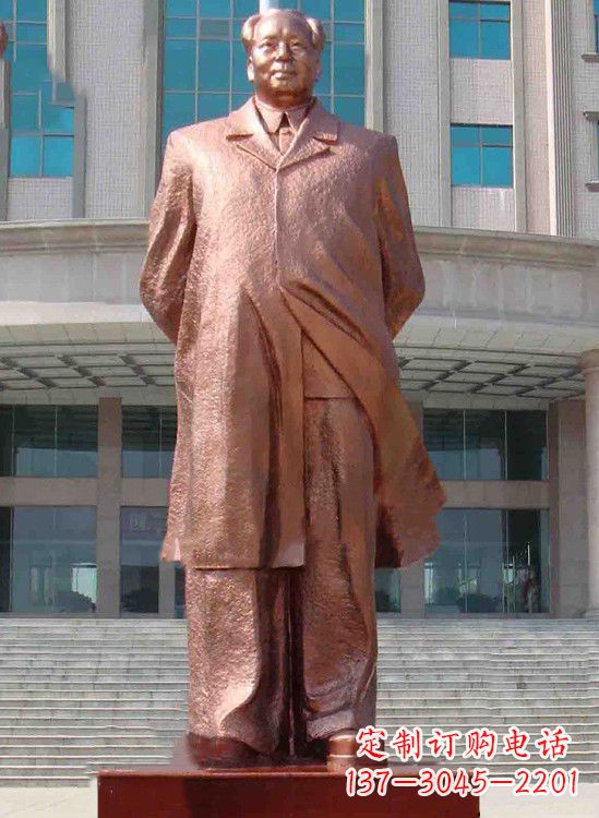 大同校园毛主席铜像