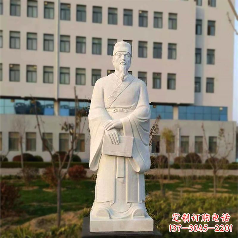 大同校园名人汉白玉雕塑医院医学院古代著名人物雕像