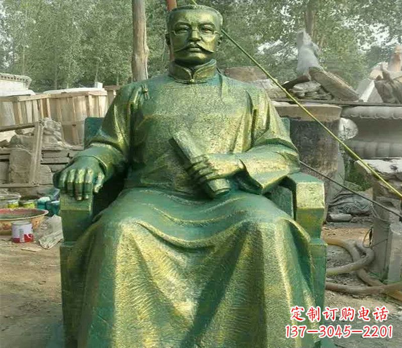 大同校园名人李大钊铜雕