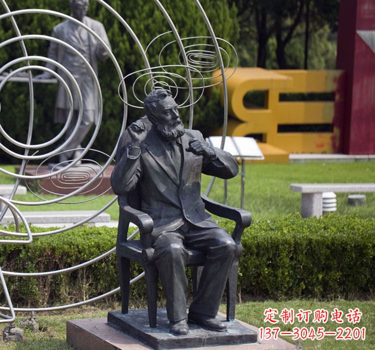 大同校园名人诺贝尔铜雕