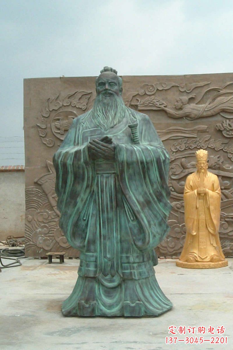 大同校园青铜仿古孔子