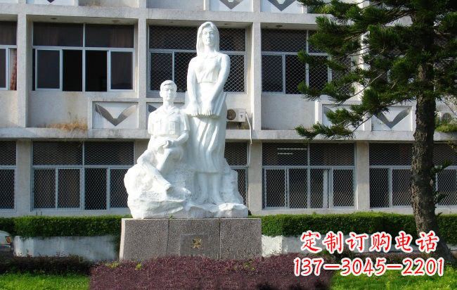 大同校园人物晨读的学生