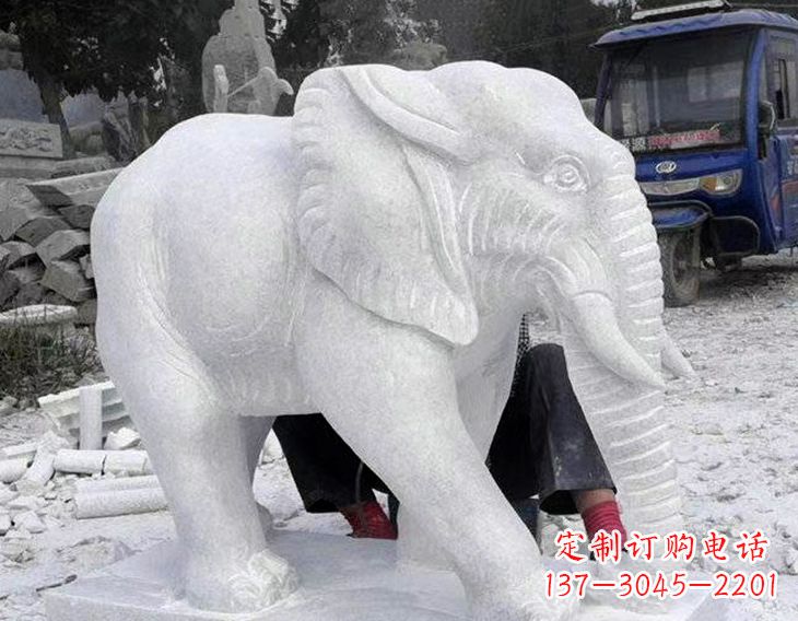 大同写实大象石雕