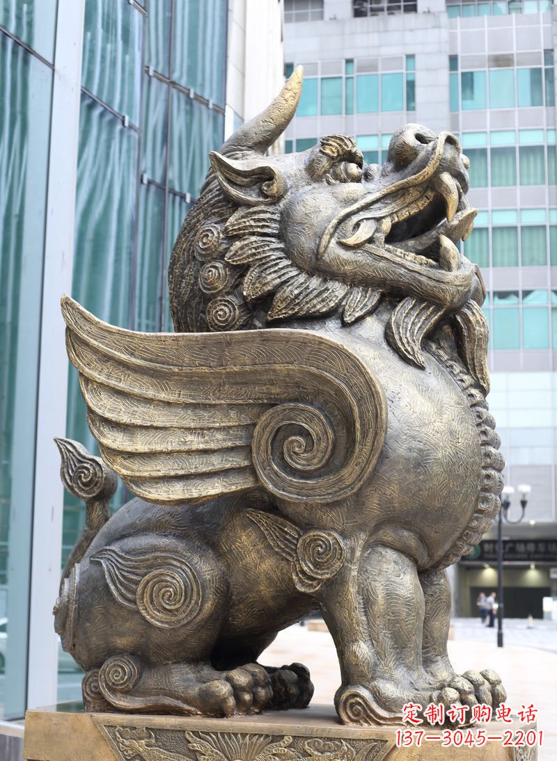 大同獬豸古代神兽铜雕