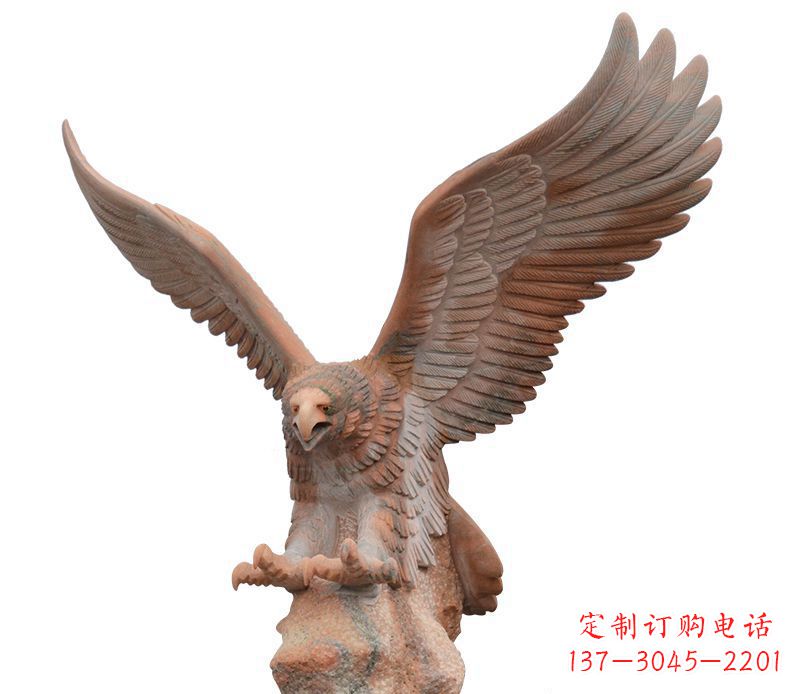 大同雄鹰展翅石雕