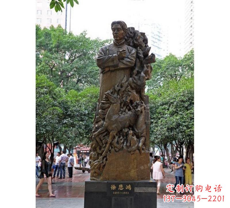 大同徐悲鸿铜雕
