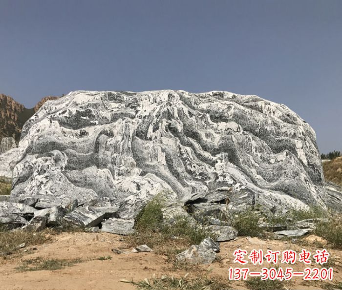 大同雪浪石假山公园景观石雕 (2)