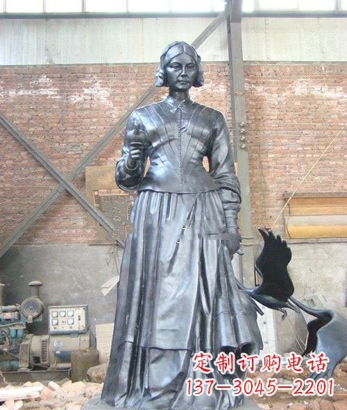 大同医院校园西方名人南丁格尔铜雕