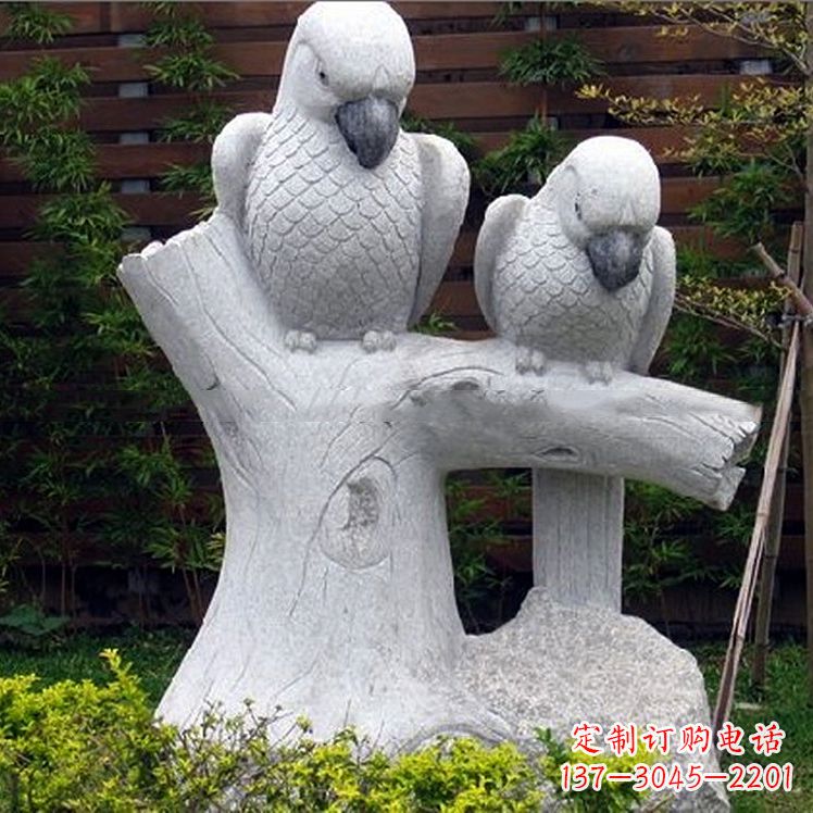大同鹦鹉大理石雕塑