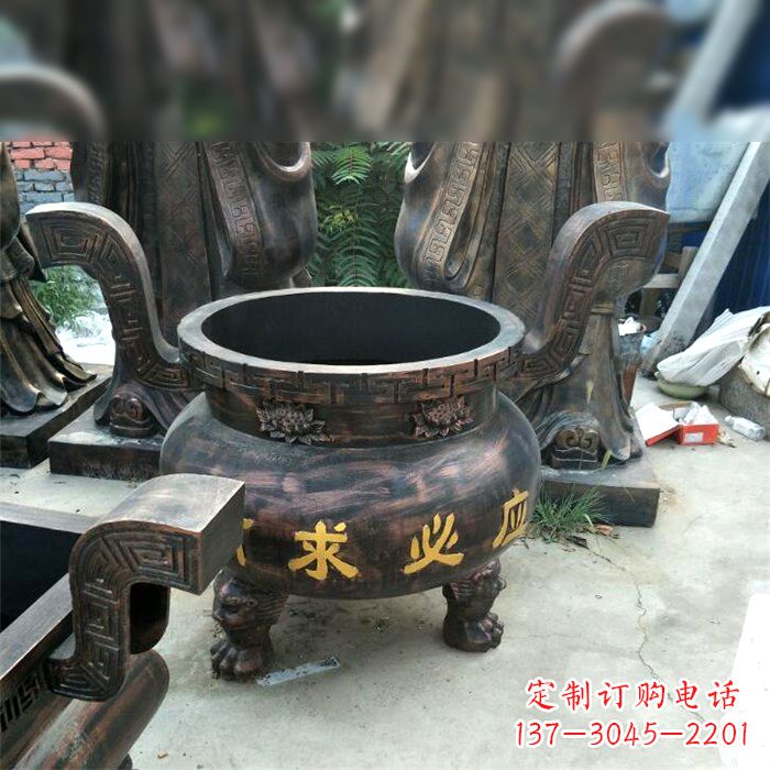 大同有求必应祈福铜雕香炉