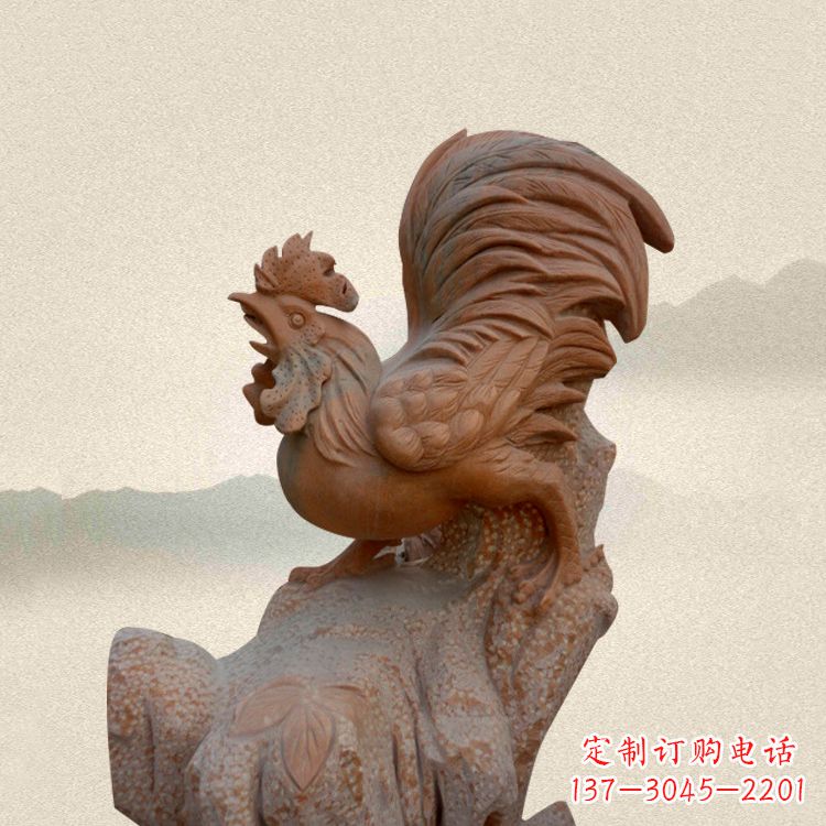 大同酉鸡景观石雕