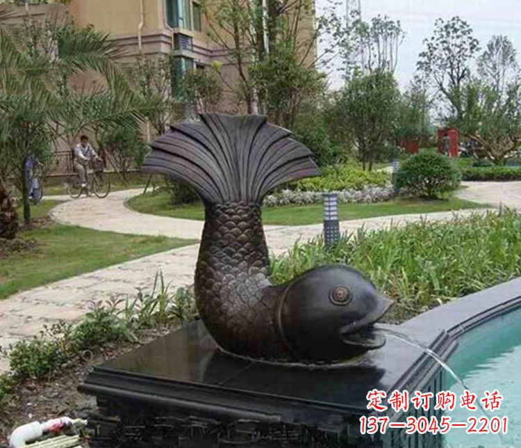 大同鱼喷泉铜雕