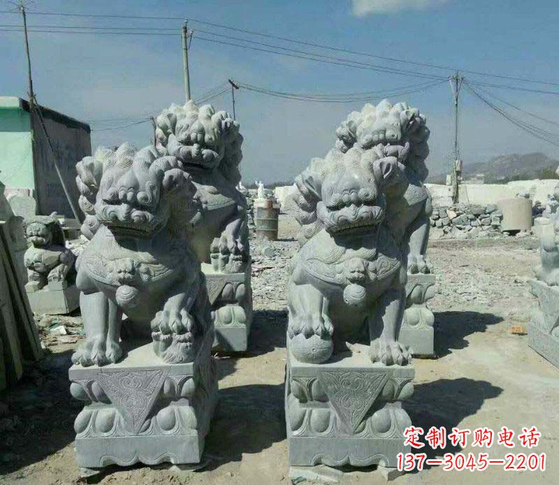 大同园林仿古狮子景观石雕