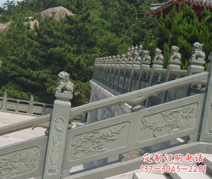 大同园林仿古石栏板景观石雕 (4)
