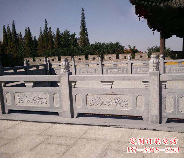 大同园林仿古石栏板景观石雕 (2)