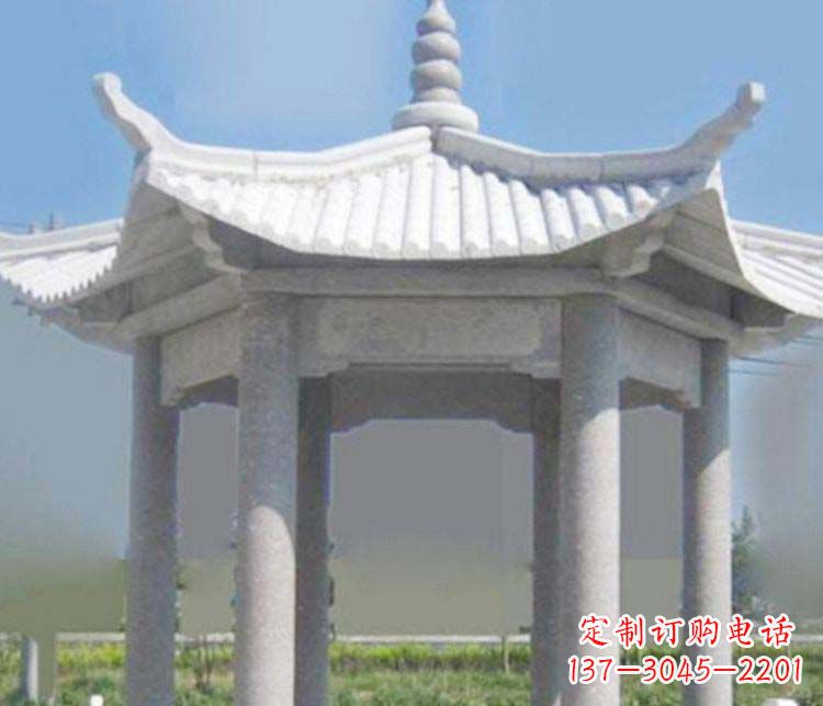 大同园林仿古石凉亭景观石雕