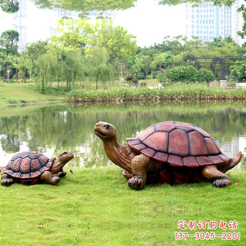 大同园林仿真乌龟玻璃钢池塘湖泊水景雕塑摆件