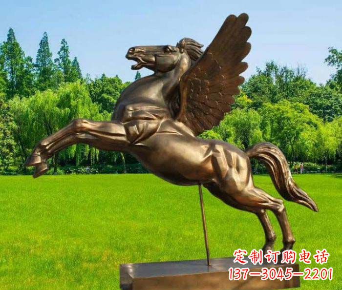 大同园林飞马铜雕