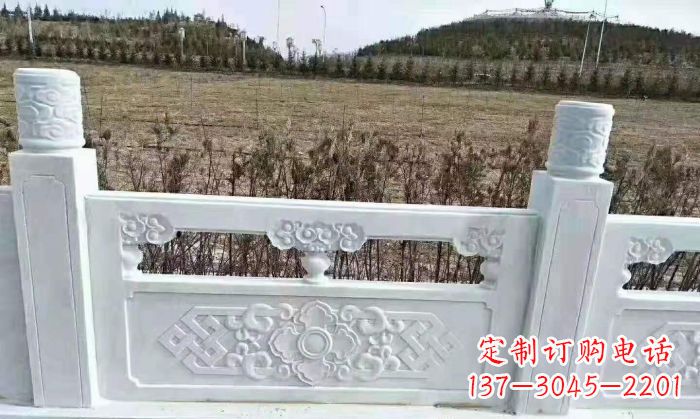 大同园林汉白玉石浮雕栏板 (4)