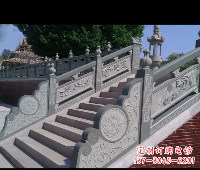 大同园林景观大理石栏板雕塑 (4)