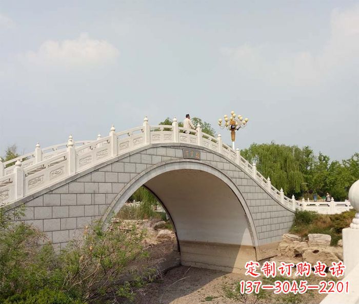 大同园林景观大理石桥栏板石雕 (6)