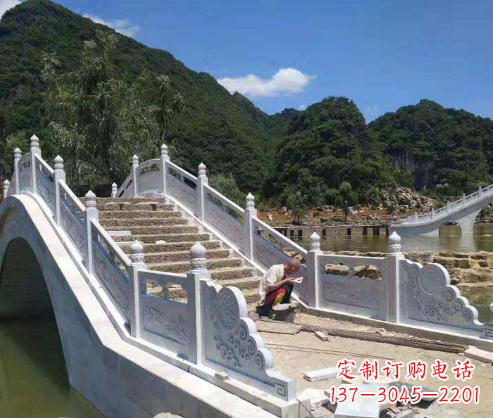 大同园林景观大理石桥栏板石雕_1