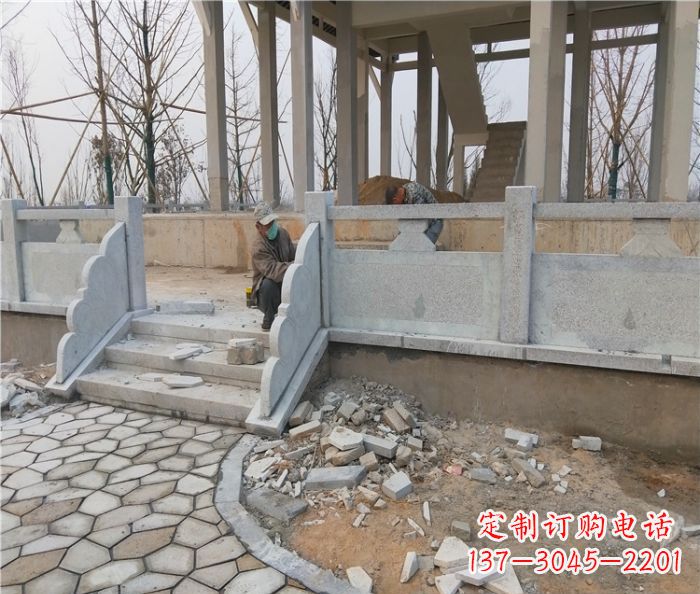 大同园林景观大理石桥栏板石雕_2 (2)