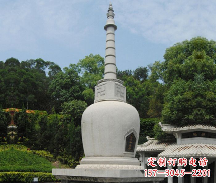 大同园林景观大理石舍利塔石雕