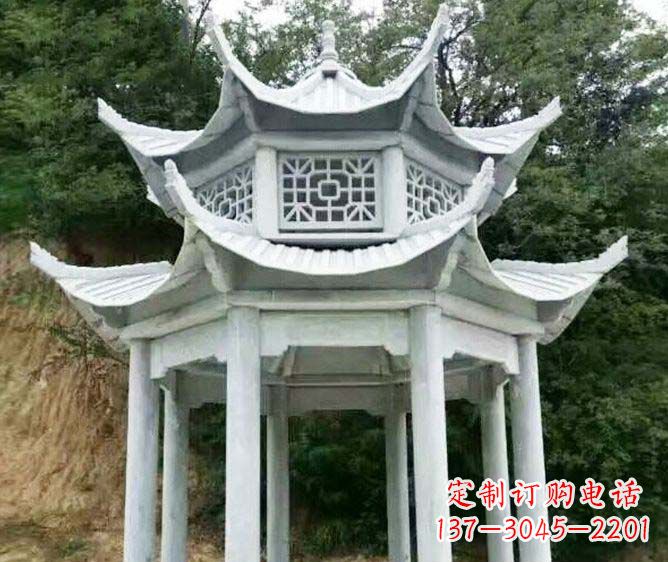 大同园林景观多层凉亭石雕