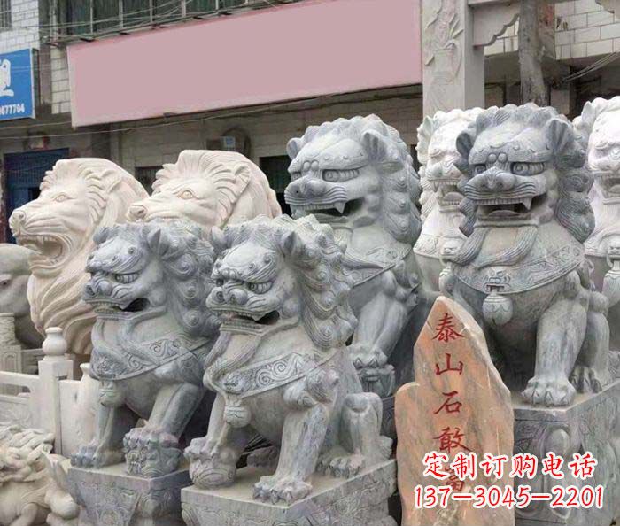 大同园林景观仿古狮子石雕