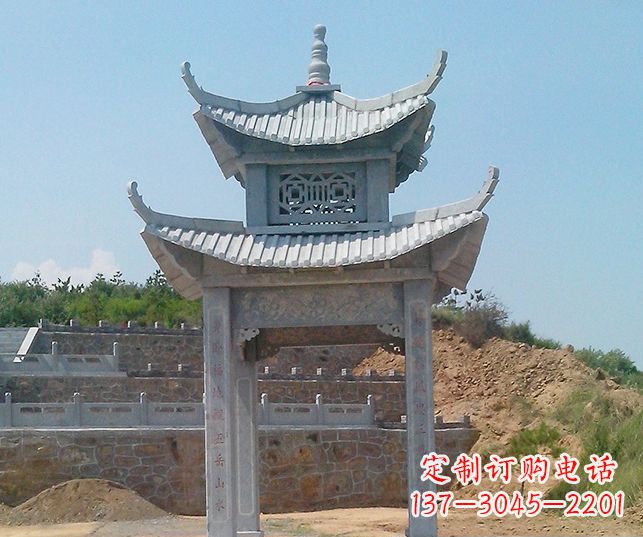 大同园林景观仿古石雕凉亭