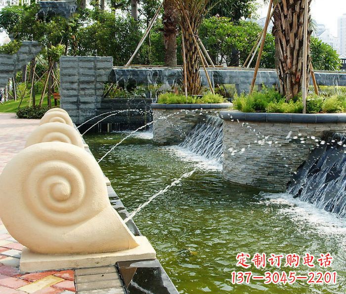 大同园林景观蜗牛喷泉石雕