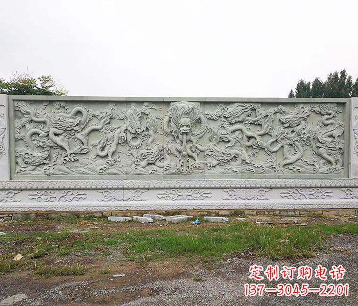 大同园林九龙壁景观石雕