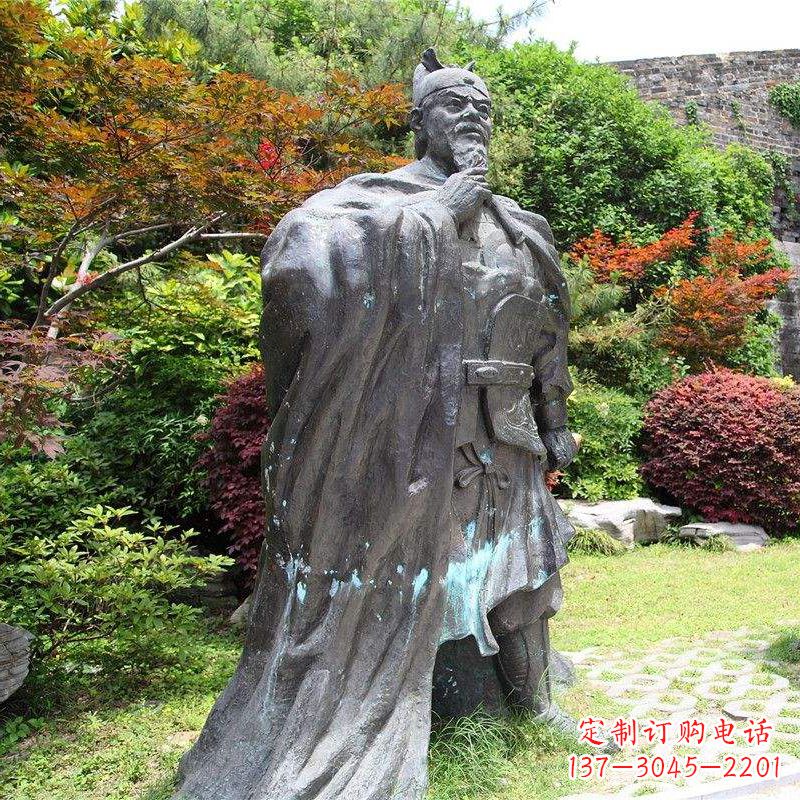 大同园林历史人物明太祖朱元璋雕塑