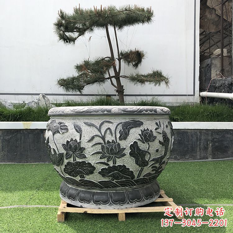 大同园林石雕水缸