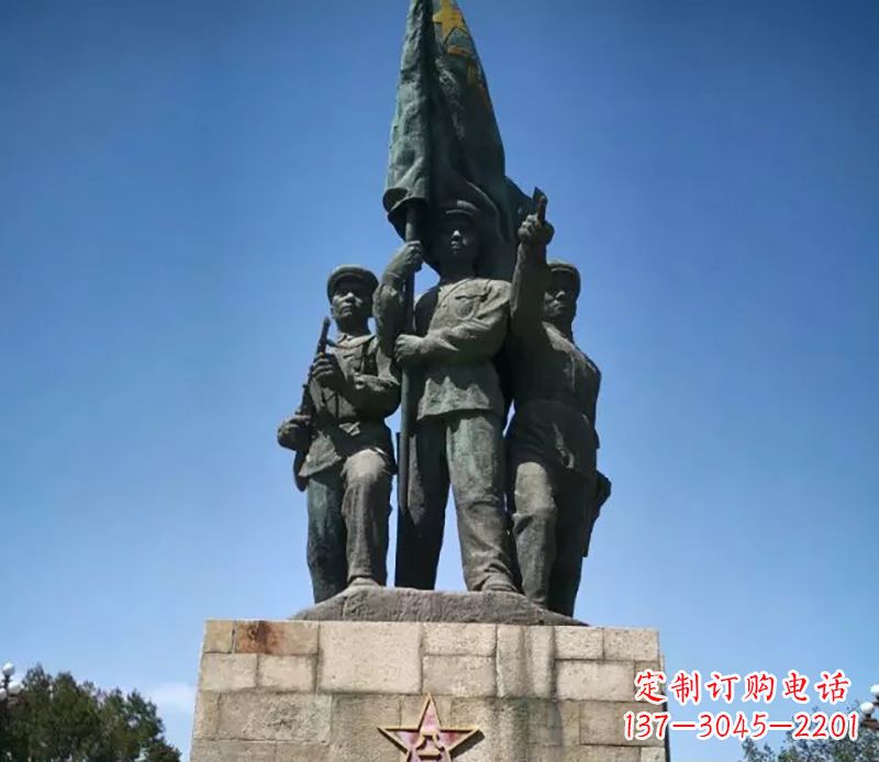 大同战士革命广场铜雕